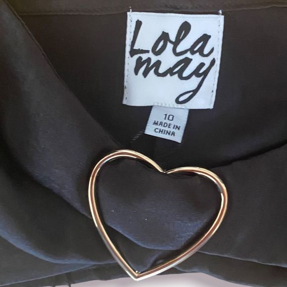 🆕 Lola May:UK 10/US 8: Black Bralette with Gold Toned Buckle - Picture 11 of 14